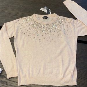 TopShop sweater with sequins and beads